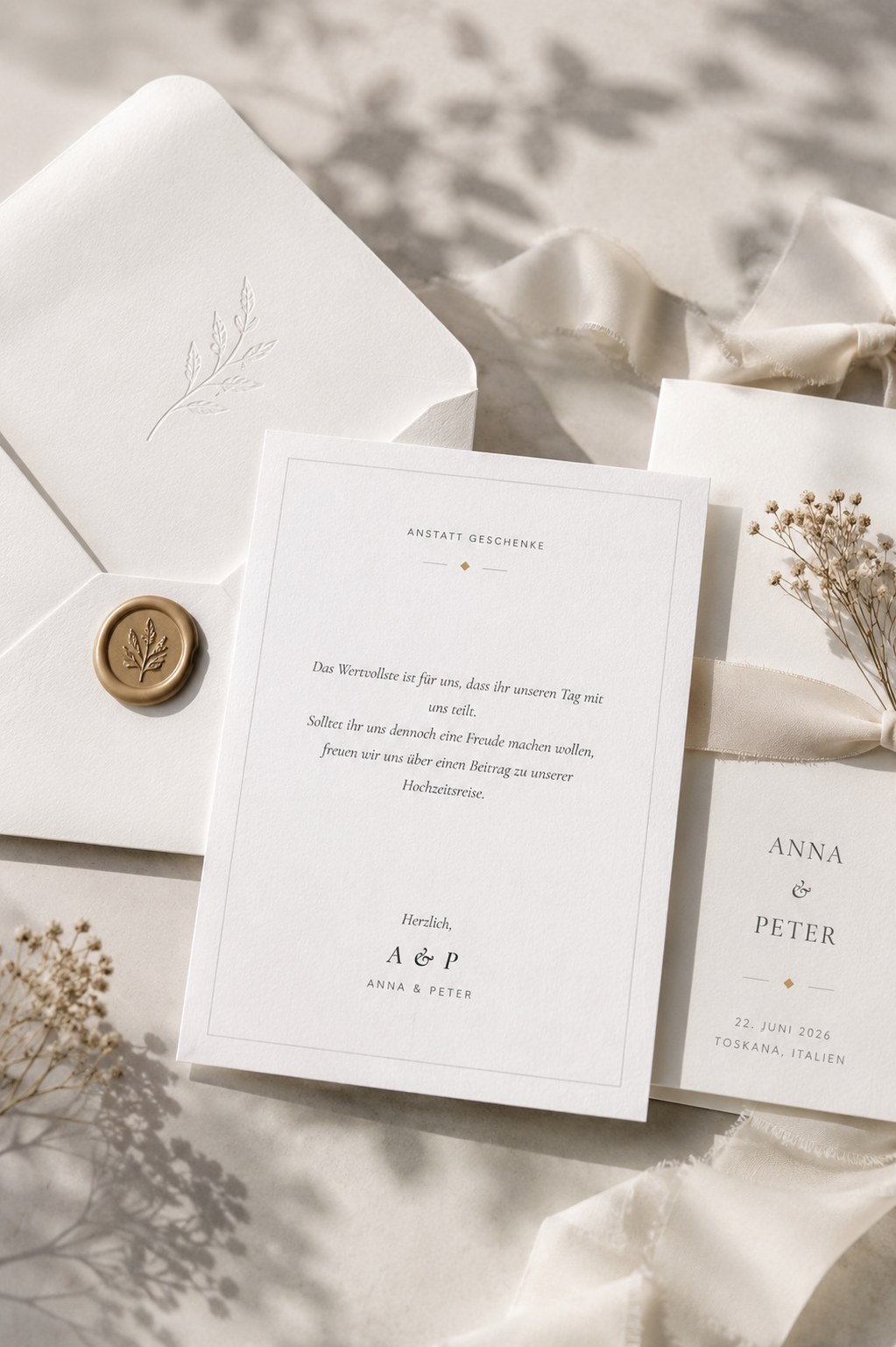 Anstatt Geschenke