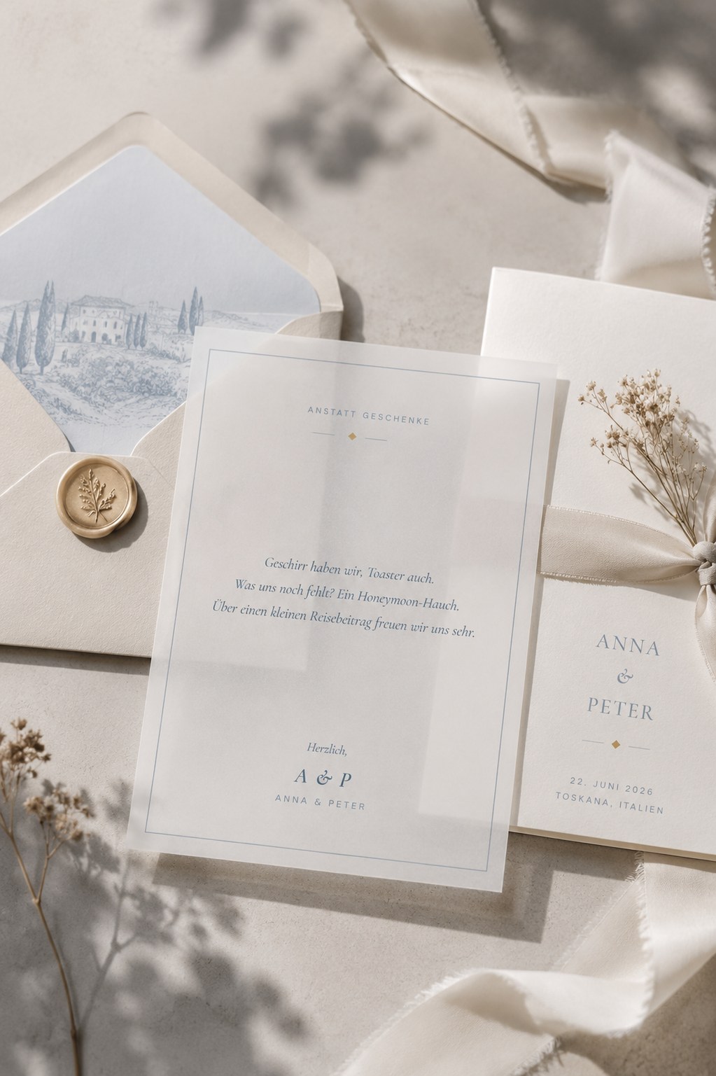Geld statt Geschenke zur Hochzeit — die elegante Art, eine zarte Bitte zu formulieren